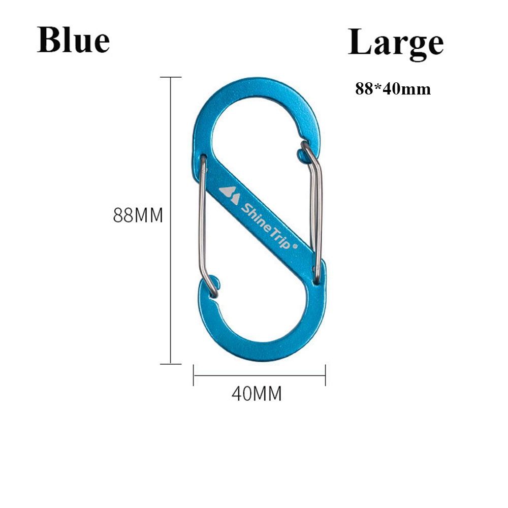Multi-Purpose S-Type Carabiner: Mini Keychain Hook with Anti-Theft Features