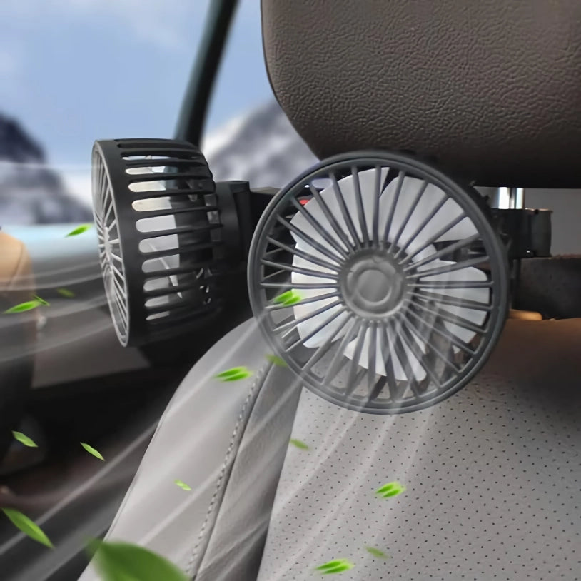 Dual Head Car Seat Cooling Fan