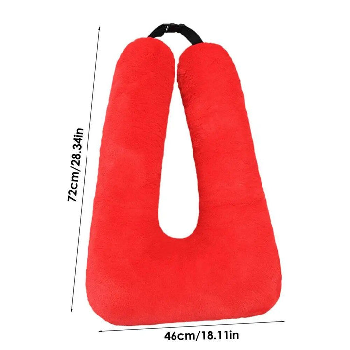 Ergonomic Car & Travel Neck Pillow with Adjustable Strap for Comfortable Support