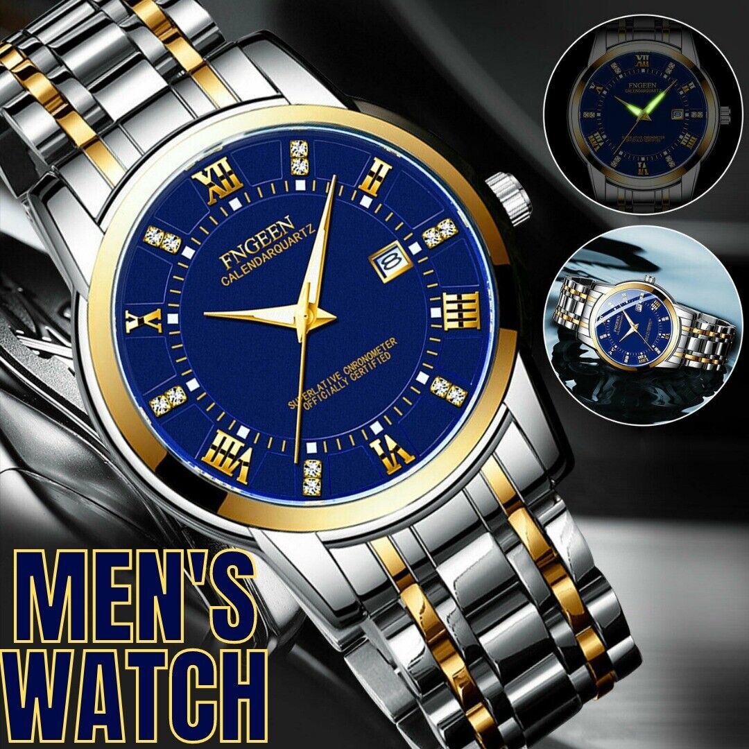 Stainless Steel Watch For MEN Quartz Luminous Classic Watches For Father Elderly