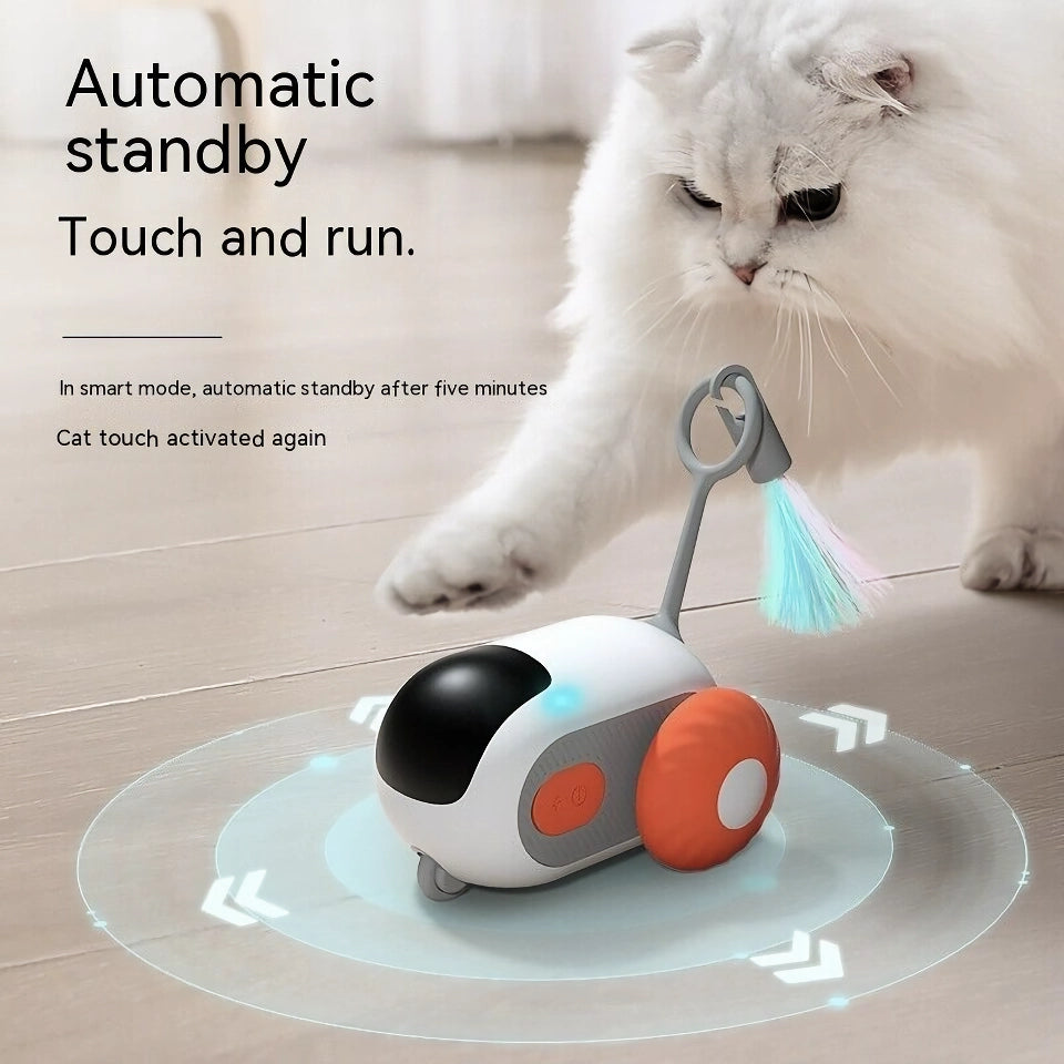 Remote-Controlled Rolling Car Cat Toy