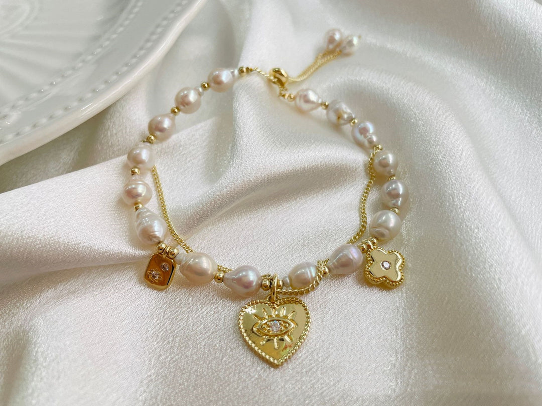 Love Freshwater Pearl Fashion Bracelet