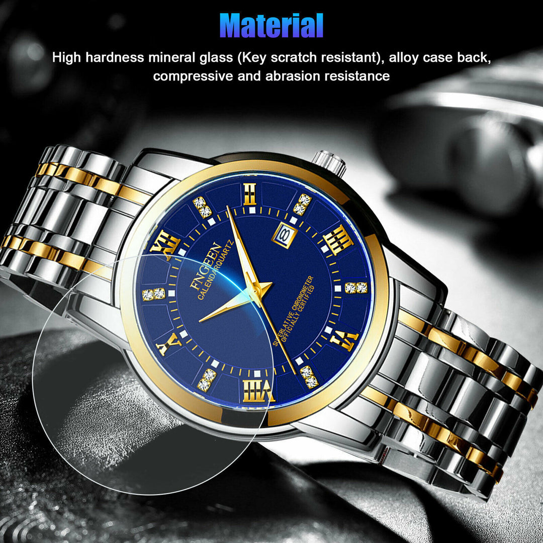 Stainless Steel Watch For MEN Quartz Luminous Classic Watches For Father Elderly