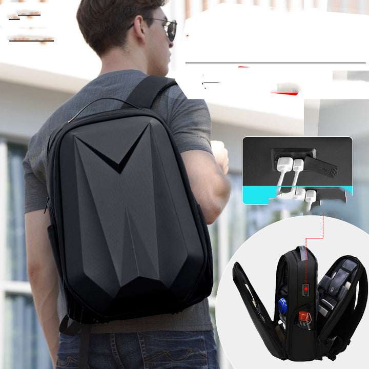 Casual Men's Backpack Large Capacity Hard Shell Business Travel