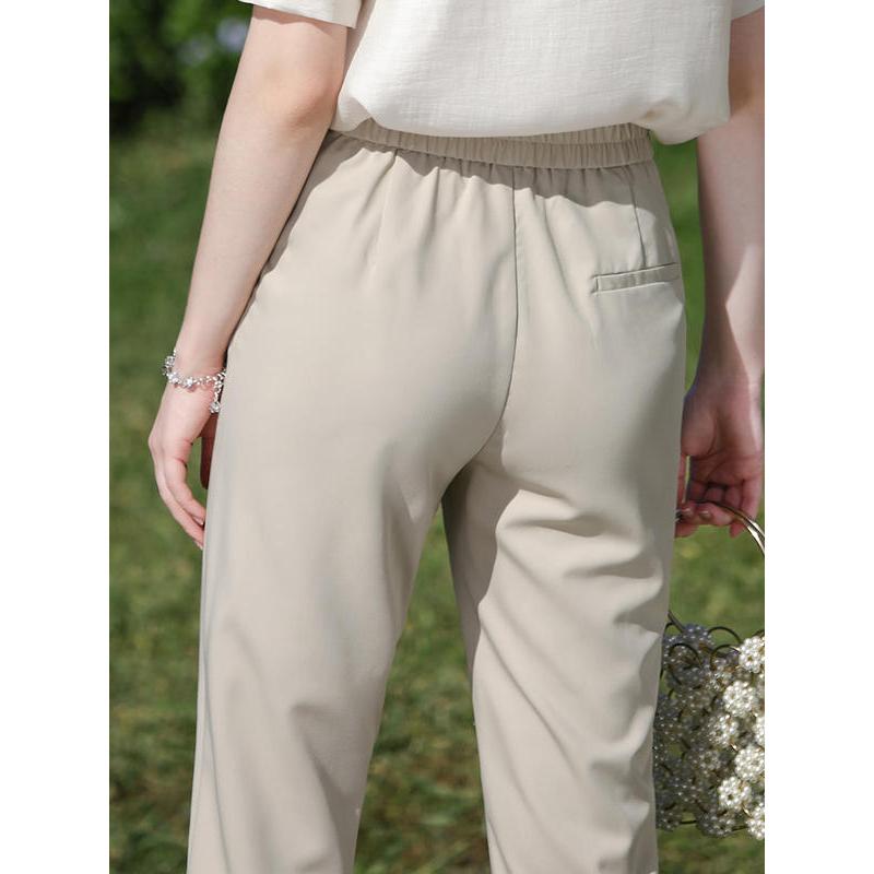 Women's Straight Ankle-Length Blazer Pants