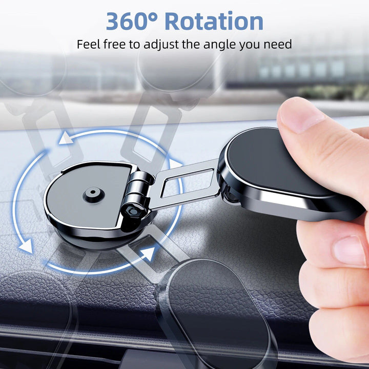 Universal 360° Rotatable Blue Car Air Vent Magnetic Phone Mount for 4-6" Devices