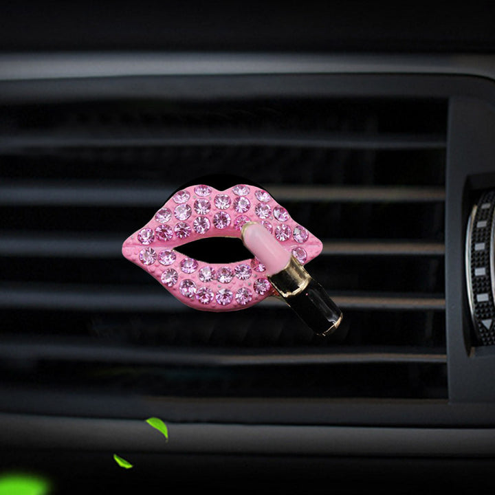 Diamond Red Lips Car Air Freshener Clip