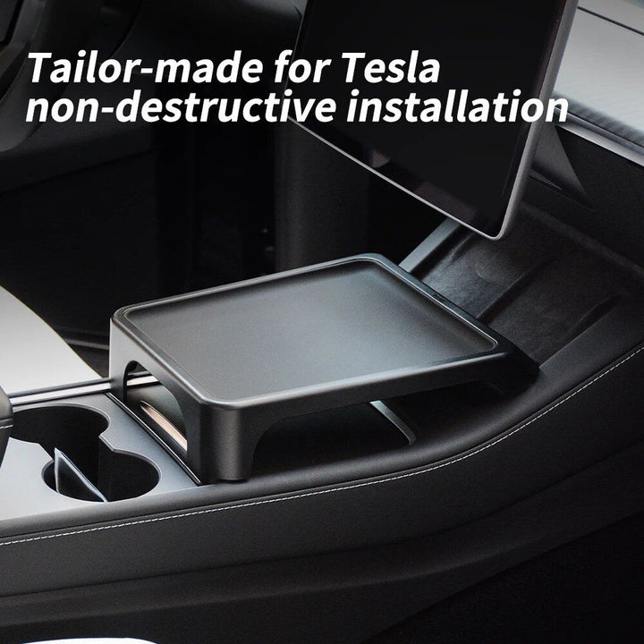 Portable Central Control Car Dinner Plate for Tesla Model 3/Y (2019-2023)