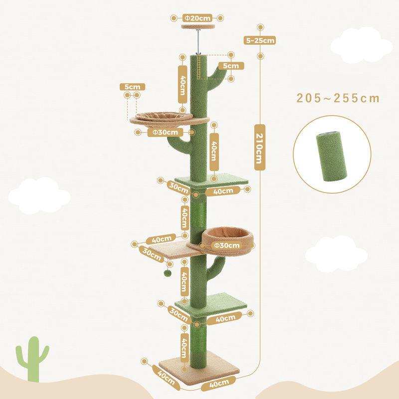Cactus Cat Tree Floor to Ceiling
