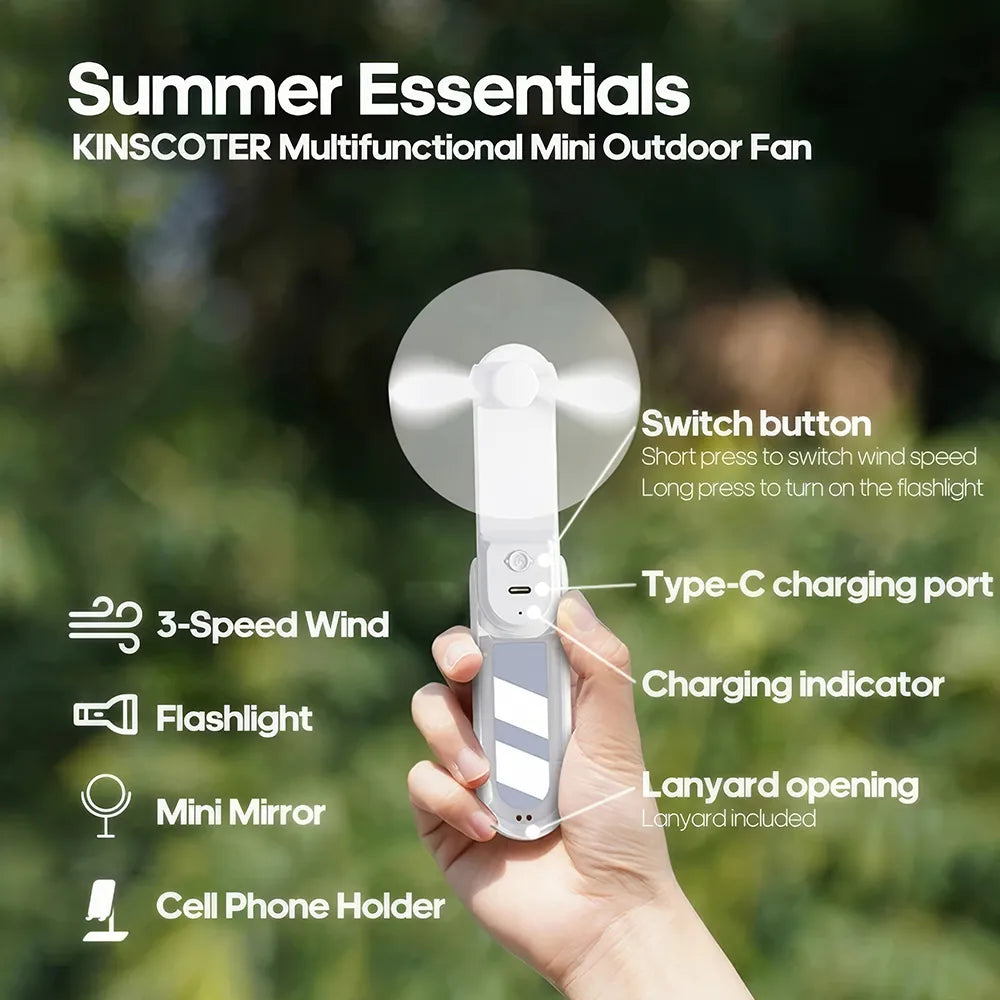Mini Portable Outdoor Neck Fan