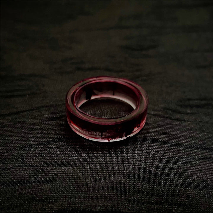 Diablo Minority Halo Dyed Crystal Resin Hand Glue Ring