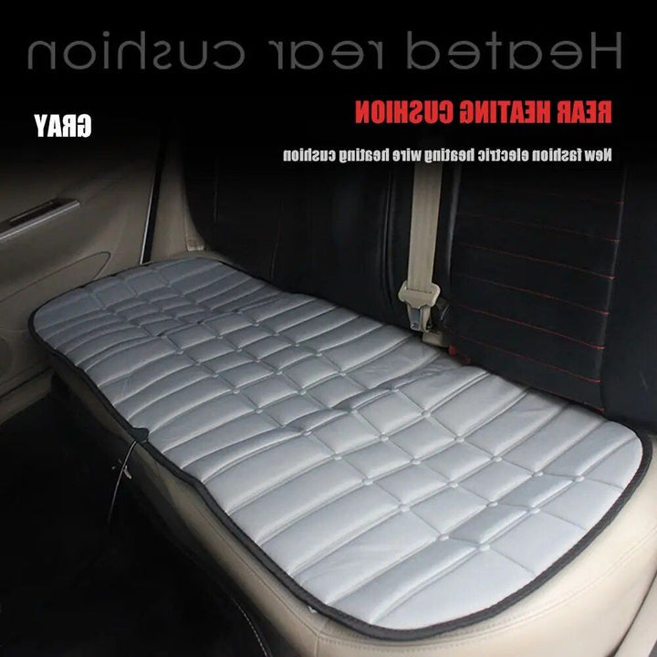12V Heated Rear Car Seat Cushion: Foldable & Adjustable