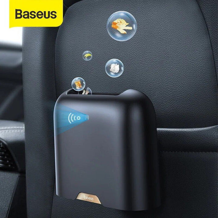 Smart Touchless Car Trash Can with Automatic Lid and USB Charging