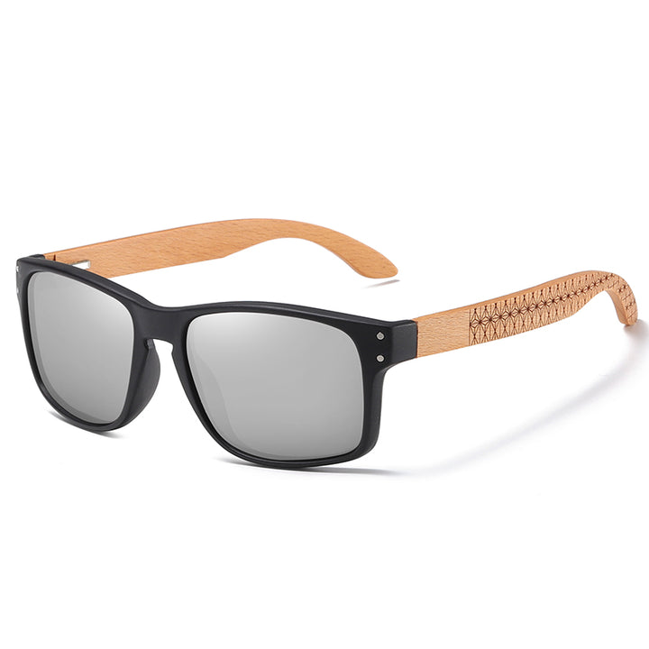 Handmade Beechwood Polarized Pilot Sunglasses