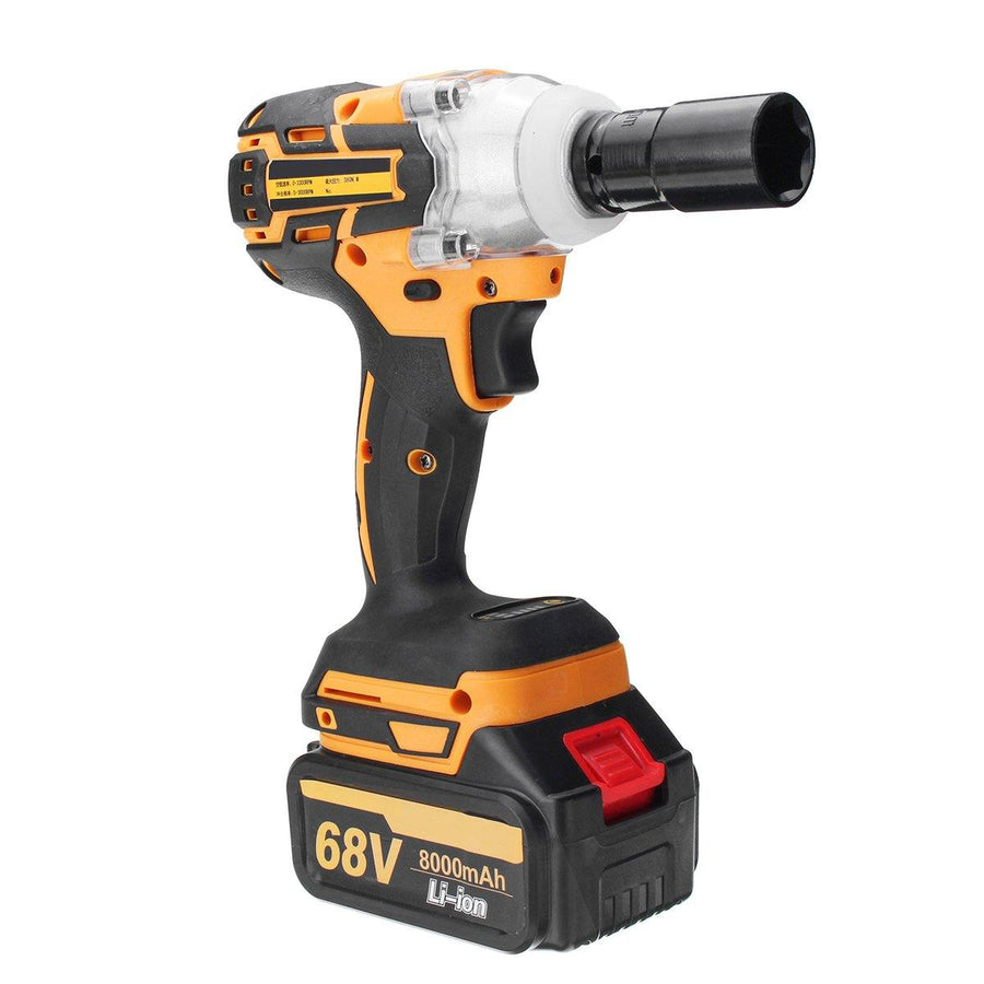 68V 6000mAh/8000mAh Electric Impact Wrench Cordless Brushless with 2 Rechargeable Battery - MRSLM