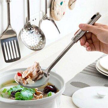 5Pcs Stainless Steel Cooking Set Spoon Colander Shovel Kitchen Cooking Tools - MRSLM