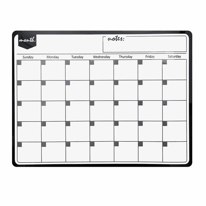Magnetic Calendar Sticker Rewritable Refrigerator Message Board Calendar Calendar Memo Message Board Work Study Life Plan Reasonable Arrangement Message Board - MRSLM