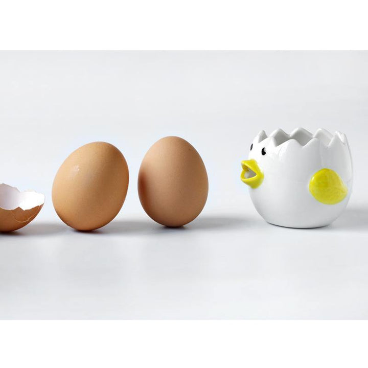 Cute Chicken Ceramic Egg White Separator Kitchen Accessories Practical - MRSLM