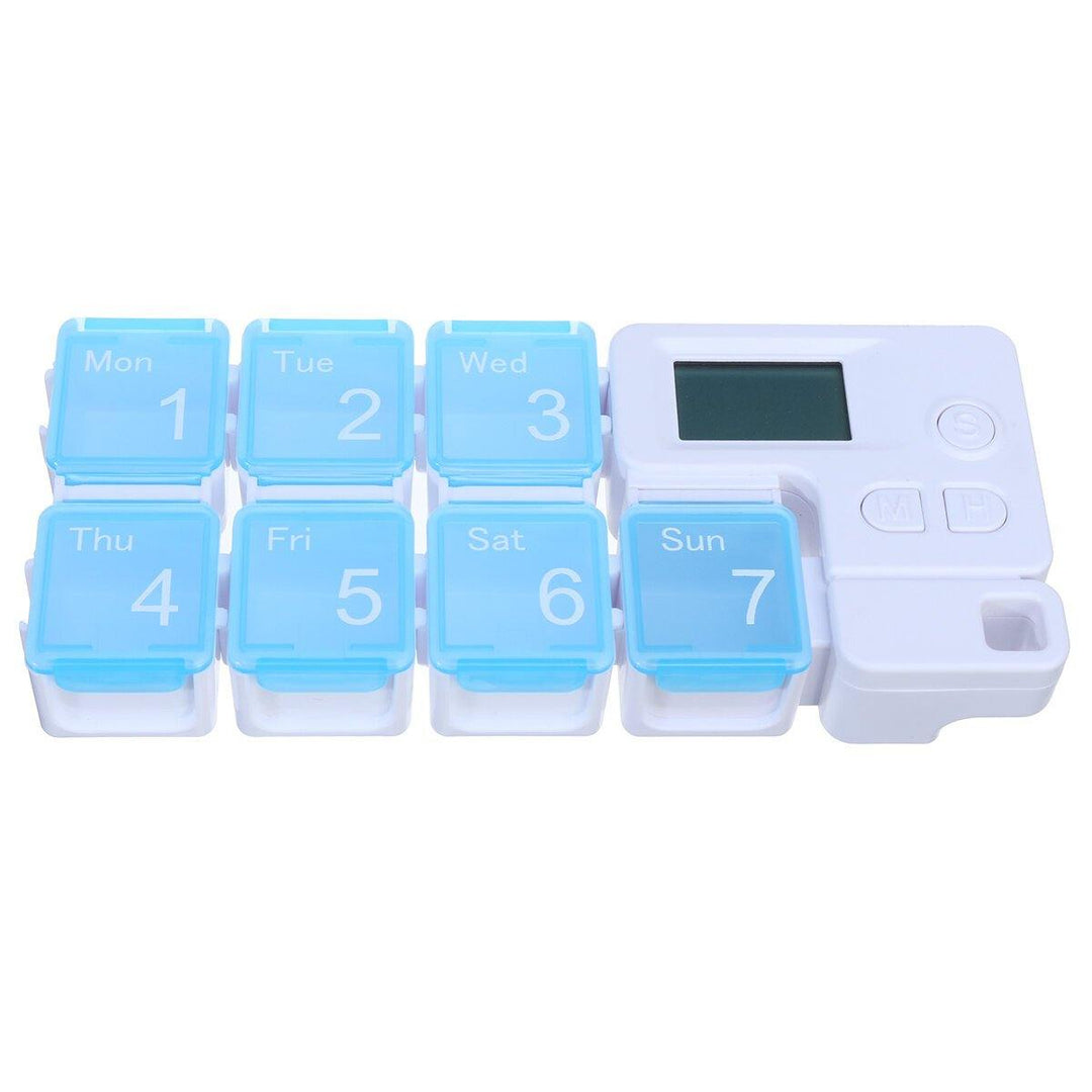 7 Grid Intelligent Pill Organizer Case with Electronic Timing Reminder - MRSLM