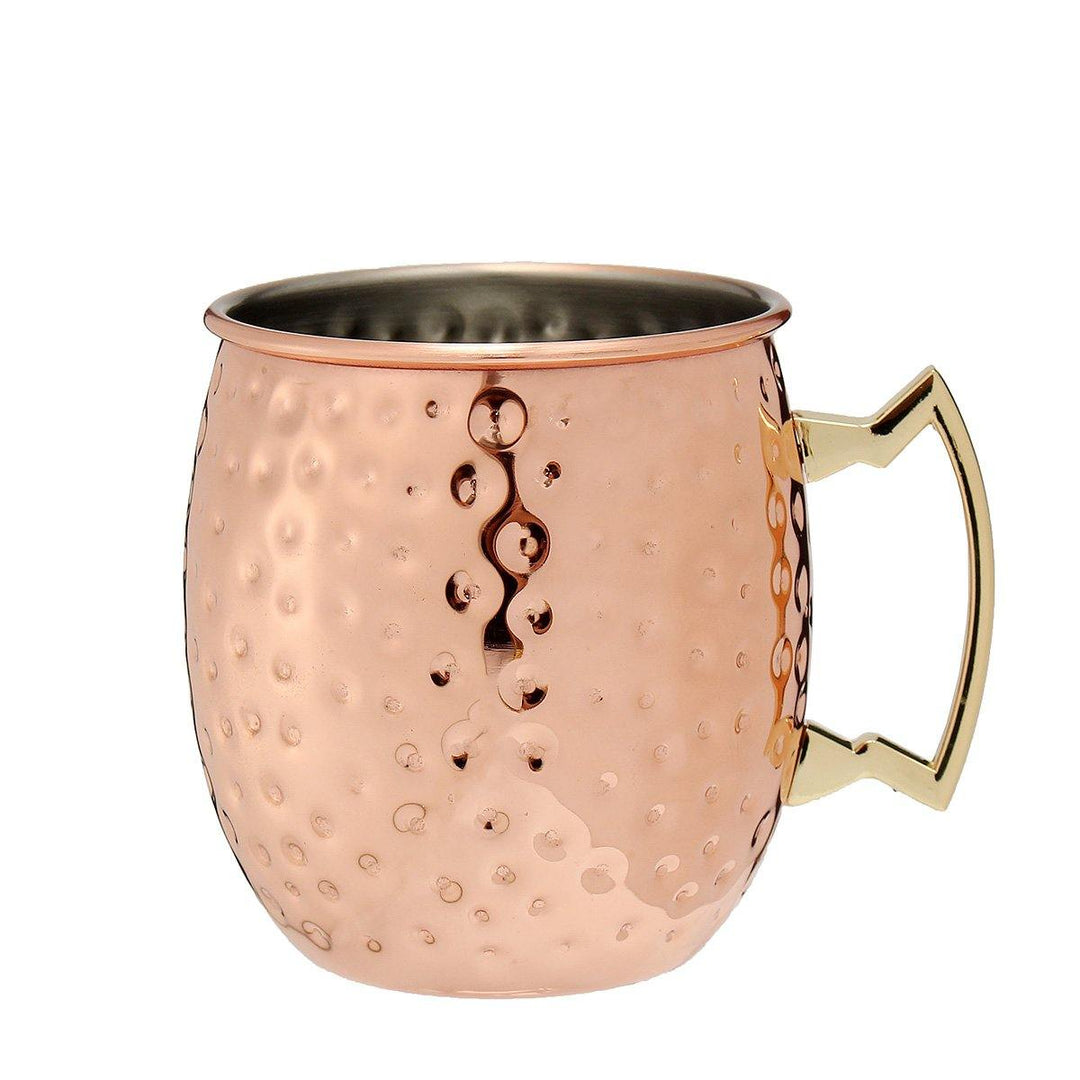 530ml 18oz Coffee Mug Cocktail Copper Cup Cup Drinking Hammered Copper Brass Steel Cup - MRSLM