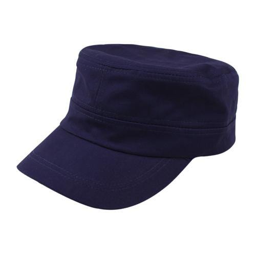 Classic Women Men Adjustable Plain Vintage Army Military Cadet Style Cap Hat - MRSLM
