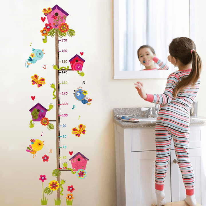 Miico FX1020L Cartoon Tree Branch Height Stickers Children'S Room Wall Sticker Height Measurement Stickers - MRSLM