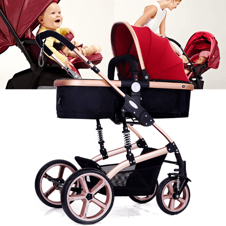 High View Pram Travel System 3 in 1 Combi Stroller Baby Child Pushchair - MRSLM