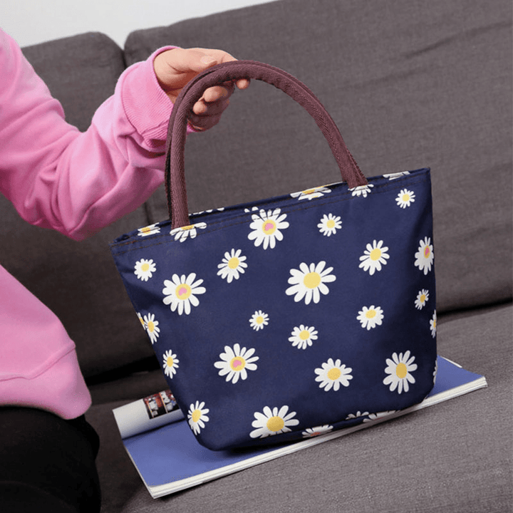 Women Flower Large Capacity Handbag Shoulder Bag - MRSLM