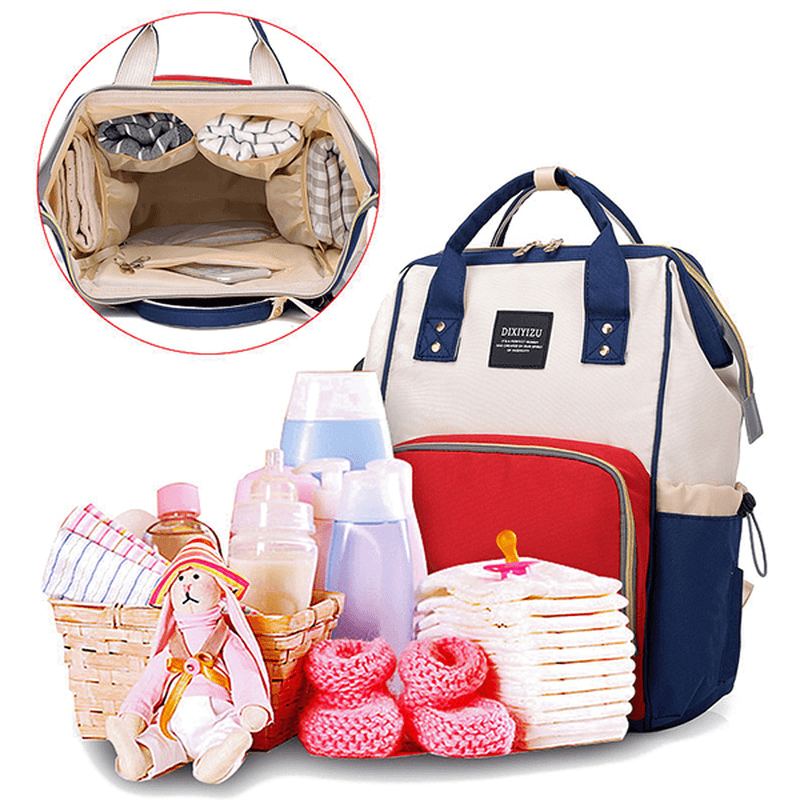 Large Capacity Diaper Bag Mommy Handbag Shoulder Bag Backpack for Women - MRSLM