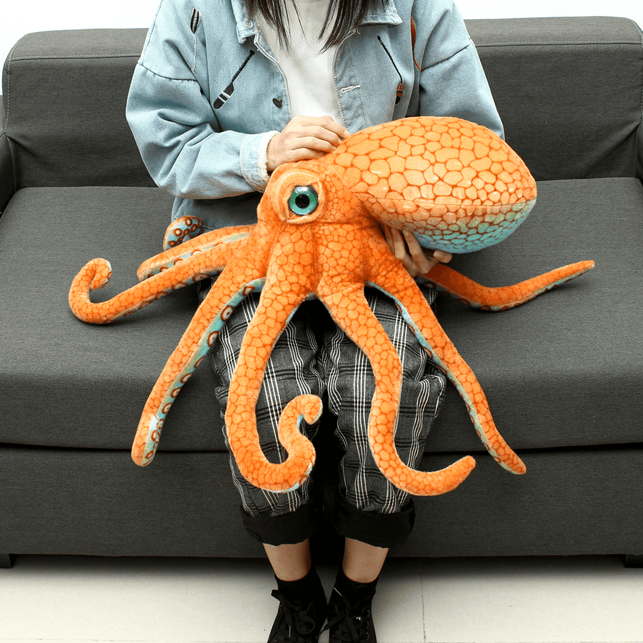 80CM Huge Funny Cute Octopus Squid Stuffed Animal Soft Plush Toy Doll Pillow Gift - MRSLM
