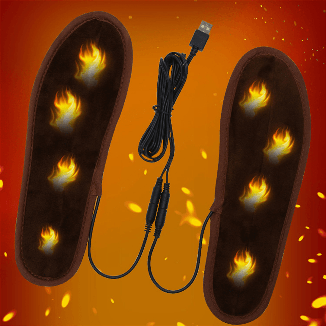 Electric Heated Shoe Insoles Carbon Fiber 3 Modes Feet Warm Sock Pad Heating Insoles Electric Heater Pads - MRSLM