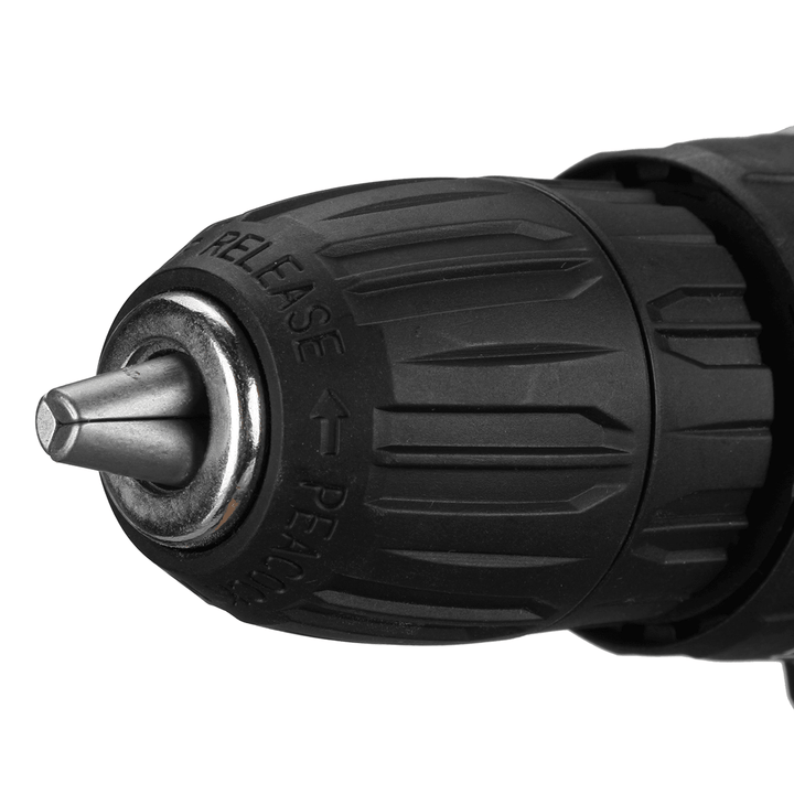 110V/220V 3 in 1 Cordless Impact Drill Hammer Screwdriver with 2Pcs 48V Lithium Batteries - MRSLM