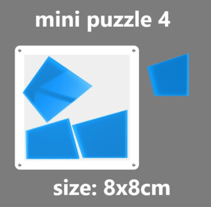 Children'S Acrylic Crystal Board Educational Jigsaw Puzzle - MRSLM