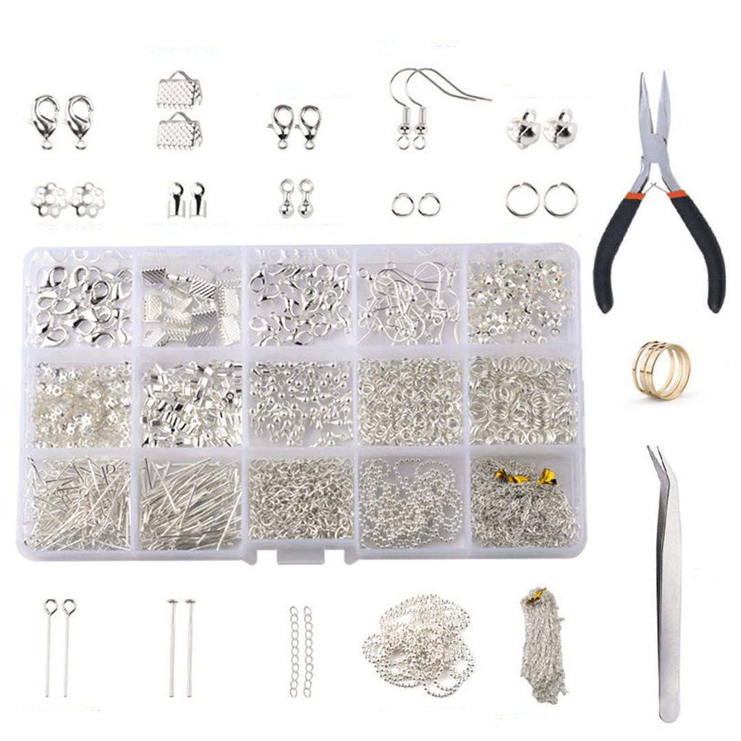 870Pcs Gold/Silver/Bronze Repair Metal Tools DIY Craft Supplies Jewelry Making - MRSLM