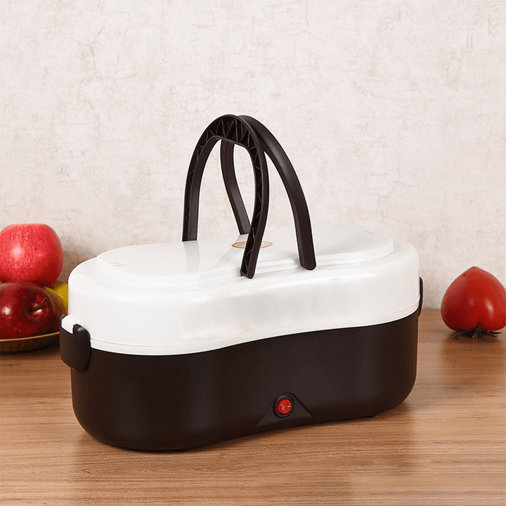 2.6L 220V Electric Heated Lunch Box Outdoor Camping Hiking Traveling Food Storage Box Warmer Heating Container - MRSLM