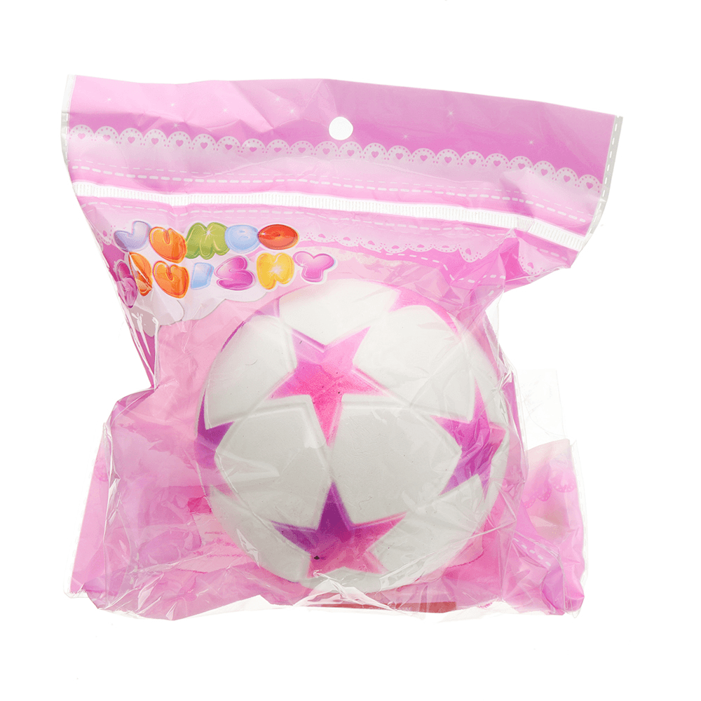 Star Football Squishy 9.5Cm Slow Rising with Packaging Collection Gift Soft Toy - MRSLM