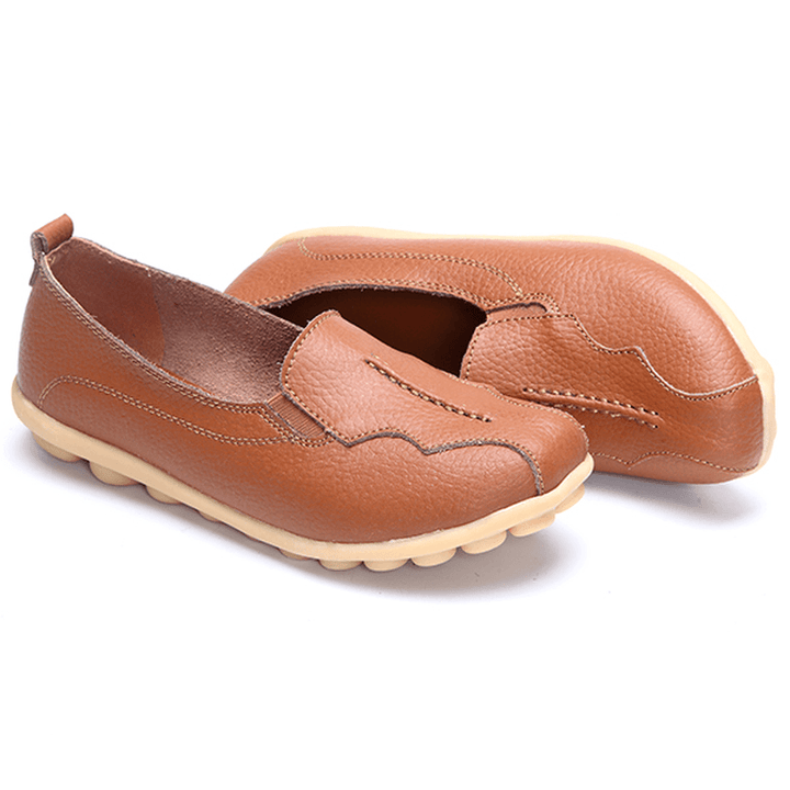 US Size 5-11 round Toe Soft Sole Slip on Flat Loafers - MRSLM