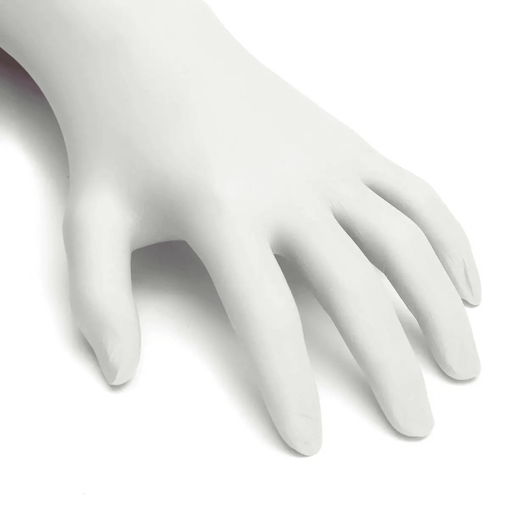 100 Pcs White Thickness Disposable Nitrile Latex Gloves Waterproof Kitchen Safety Food Prep Cooking Glove - MRSLM