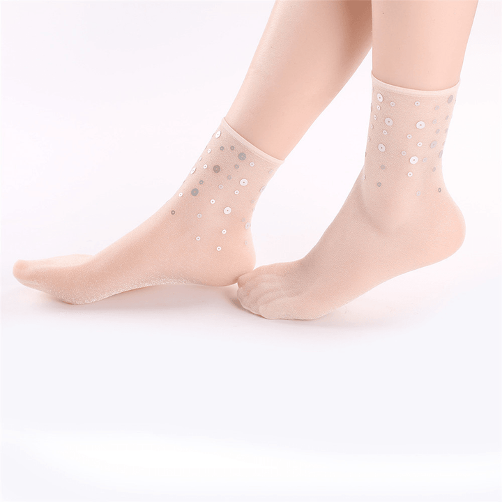 Women Breathable Ultra Thin Middle Tube Socks - MRSLM