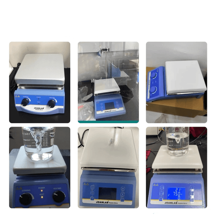 JOANLAB HS-17 Heating Magnetic Stirrer Hot Plate Lab Stirrer Digital Display Magnetic Mixer Lab Equipment 3L - MRSLM