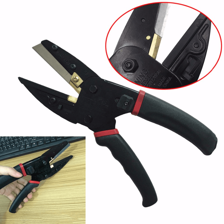 3 in 1 Cutting Tool Multi Cut Pliers Wire Black Power Cut Garden Pruning Shears with 3Pcs Extra Blades Wire Stripper Scissors for Cutting Cable Leather Electrician Hand Crimping Tools - MRSLM