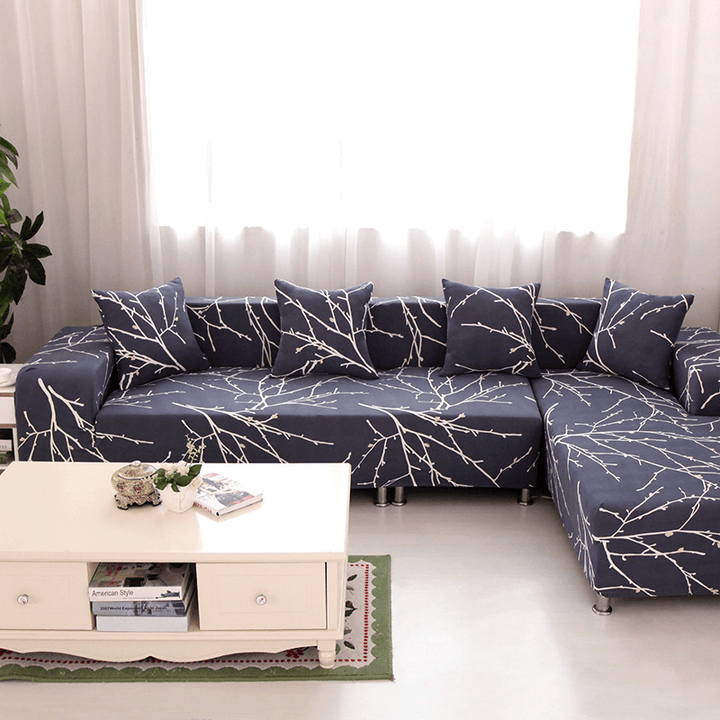 Textile Spandex Strench Sofa Chair Covers Printed Elastic Couch Cover Furniture Protector 4 Sizes - MRSLM