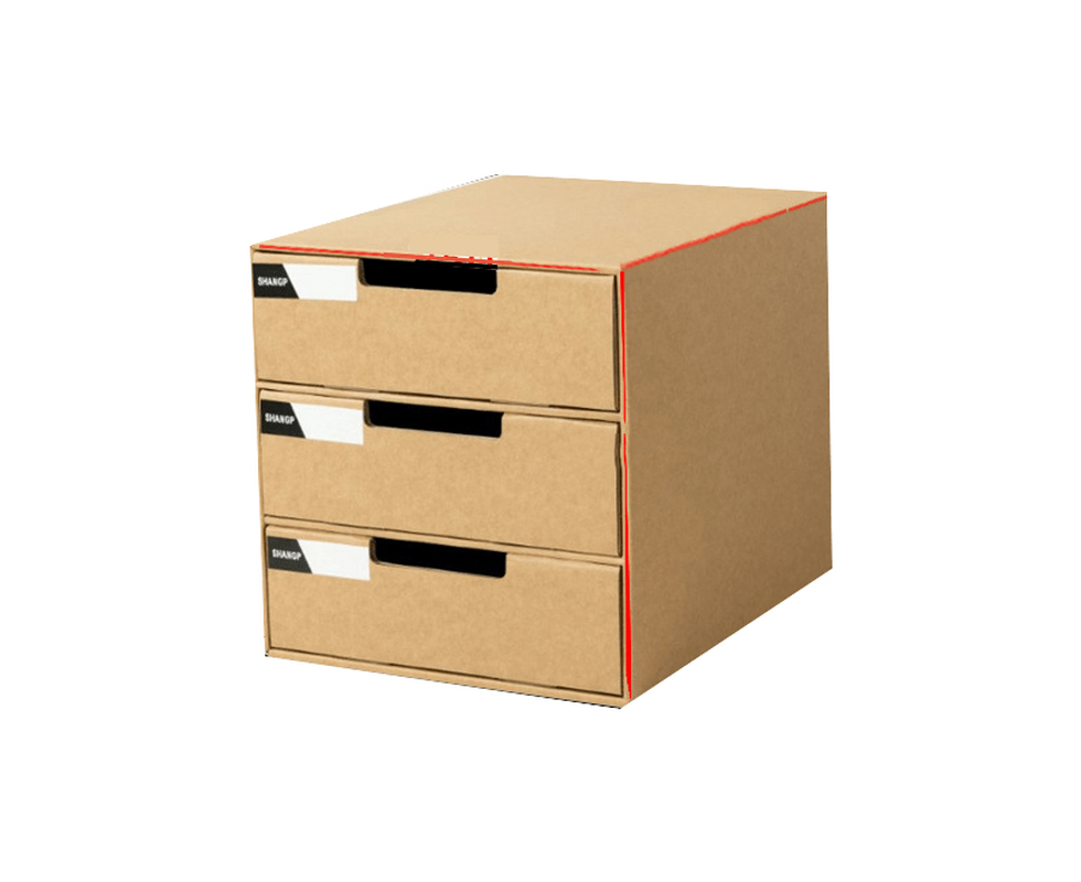 A4 Paper Desktop Storage Box Office File Storage Organizer Storage Cabinet Multi-Layer Drawer Organizer Environmental Storage Box - MRSLM