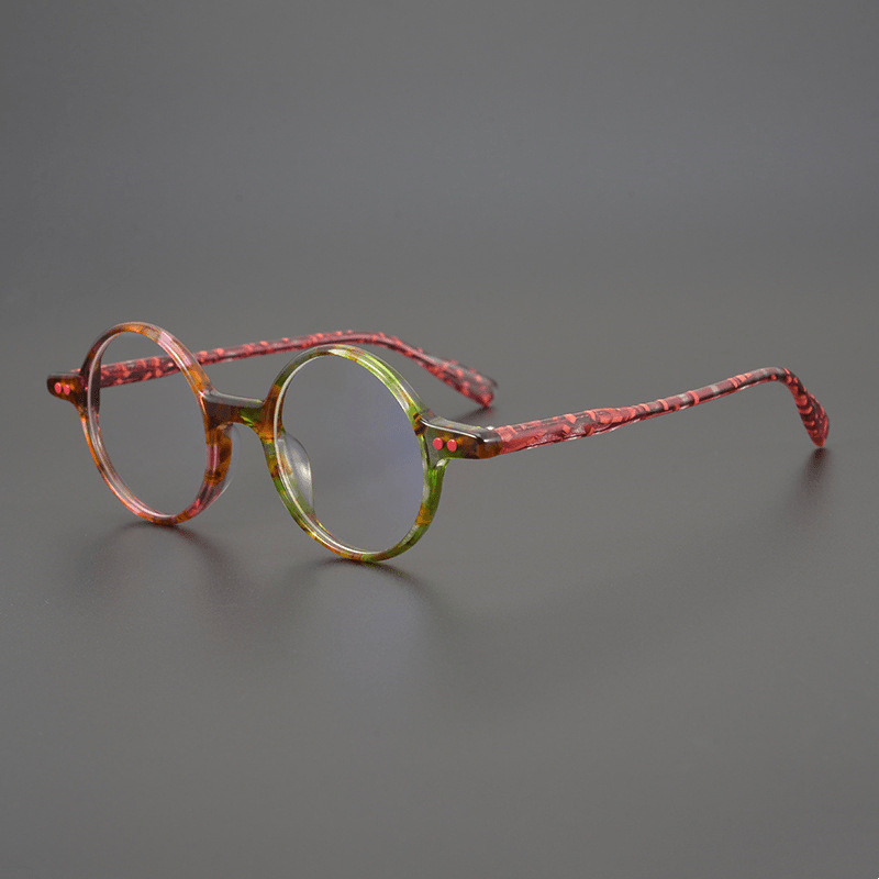 Japanese Handmade Color Matching Acetate Retro Glasses - MRSLM