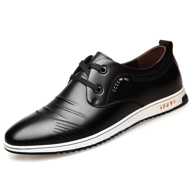 Men Non Slip Soft Casual Leather Shoes - MRSLM