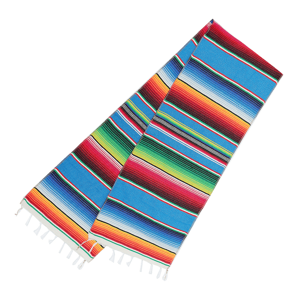 35 X 213Cm 5Pcs Mexican Blanket Table Flag Picnic Mat for Travel Outdoor Beach Towel Car Blankets - MRSLM