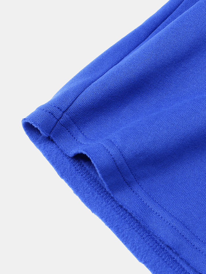 Mens Blue Open Front Long Sleeve Hooded Cardigans - MRSLM
