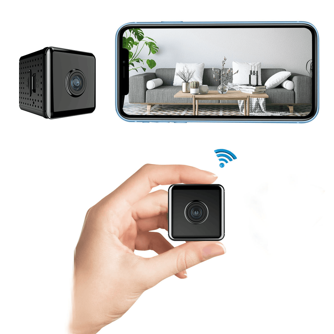 W10 1080P HD Mini Wireless Wifi Camera Infared Night Vision Motion Detecting 90 Degre Wide Angle Wifi Camera - MRSLM