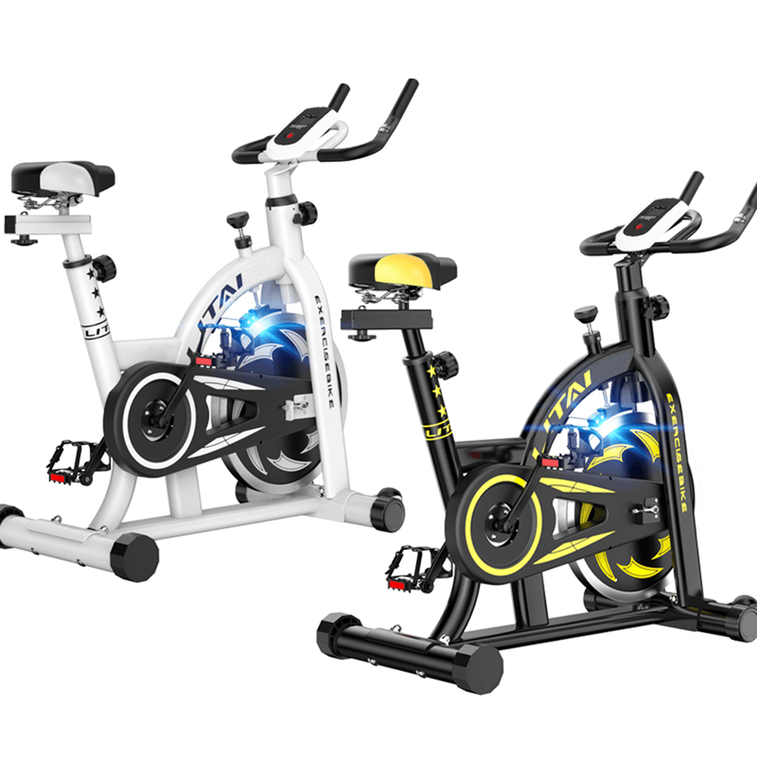Ultra-Quiet LCD Display Home Exercise Bike Indoor Sports Fitness Equipment Cycling Bikes 8KG Steel Flywheel Bicycle - MRSLM