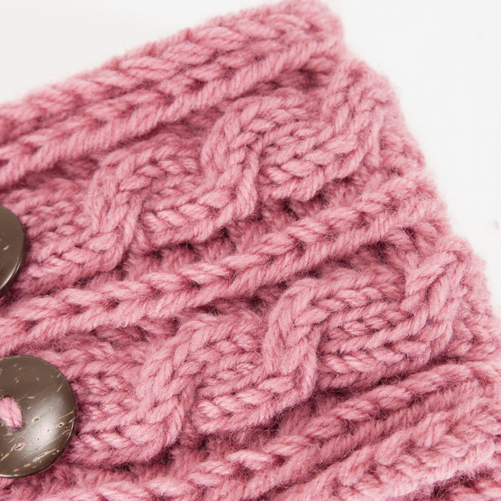 Women Winter Earmuffs Ponytail Knit Beanie Caps - MRSLM